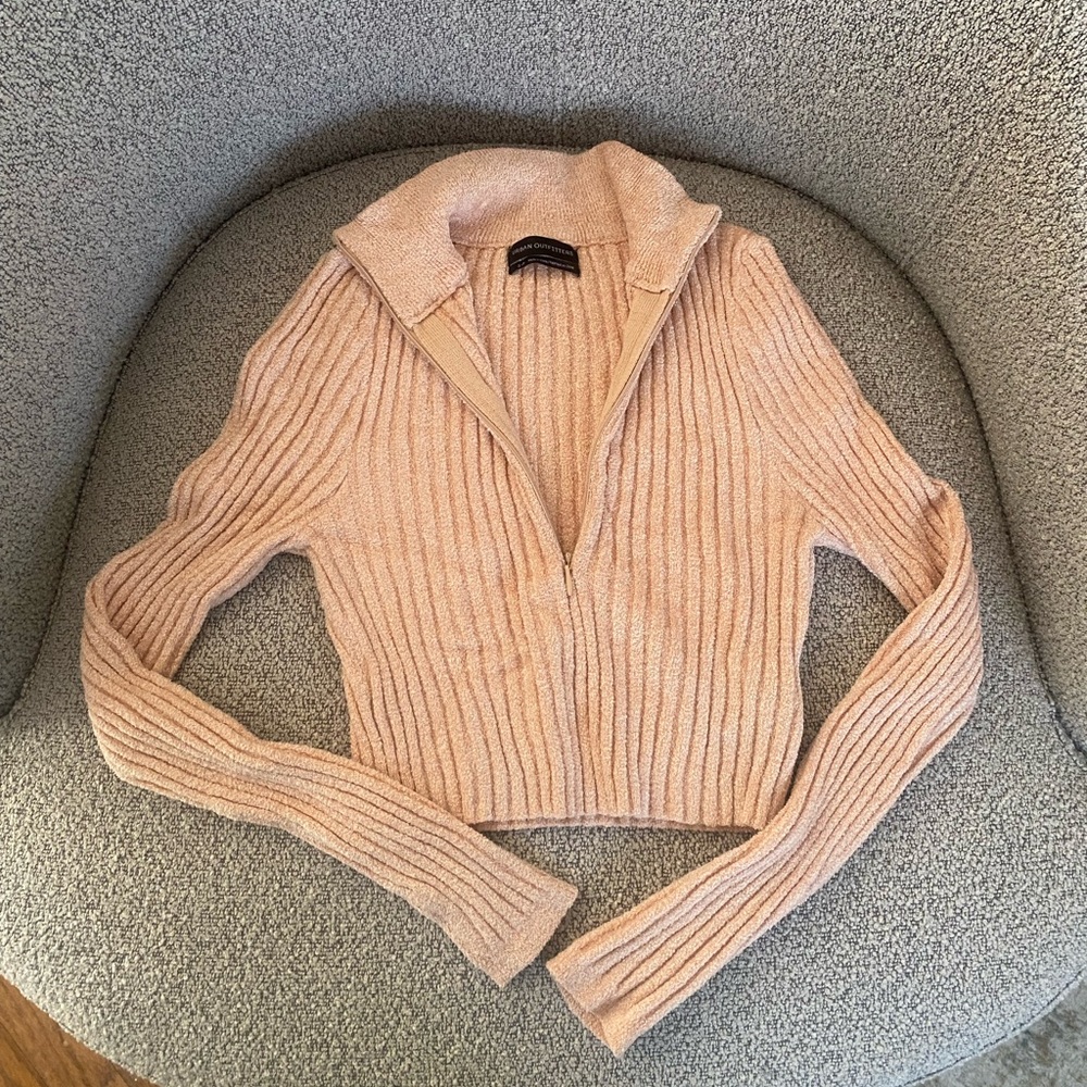 Urban Outfitters Cropped Half Zip Sweater
